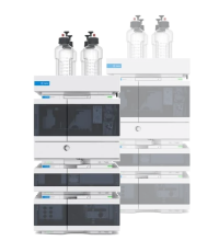 دستگاه کروماتوگرافی مایع HPLC برند Agilent همراه با مانیتور نرم‌افزار تحلیل داده