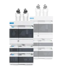 دستگاه کروماتوگرافی مایع HPLC برند Agilent همراه با مانیتور نرم‌افزار تحلیل داده